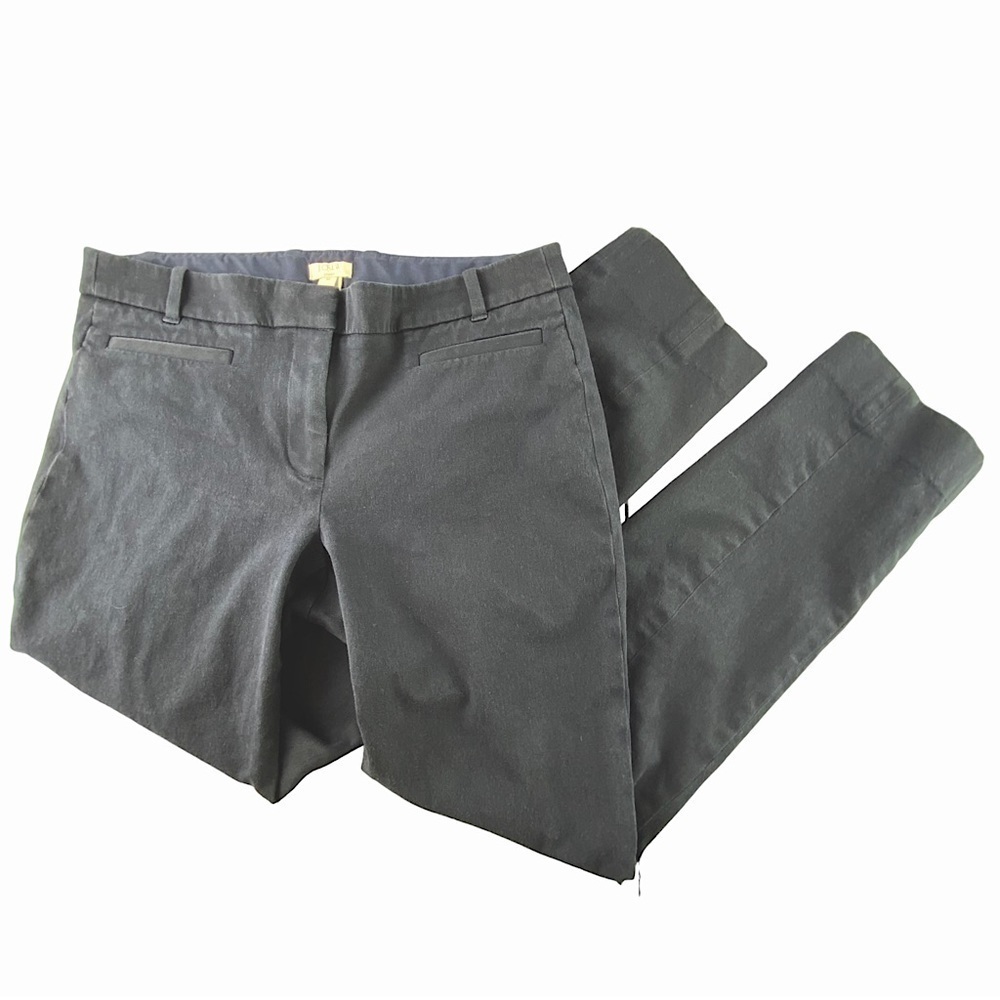 J. Crew Navy Blue Slim Ankle Cropped Pant, 6